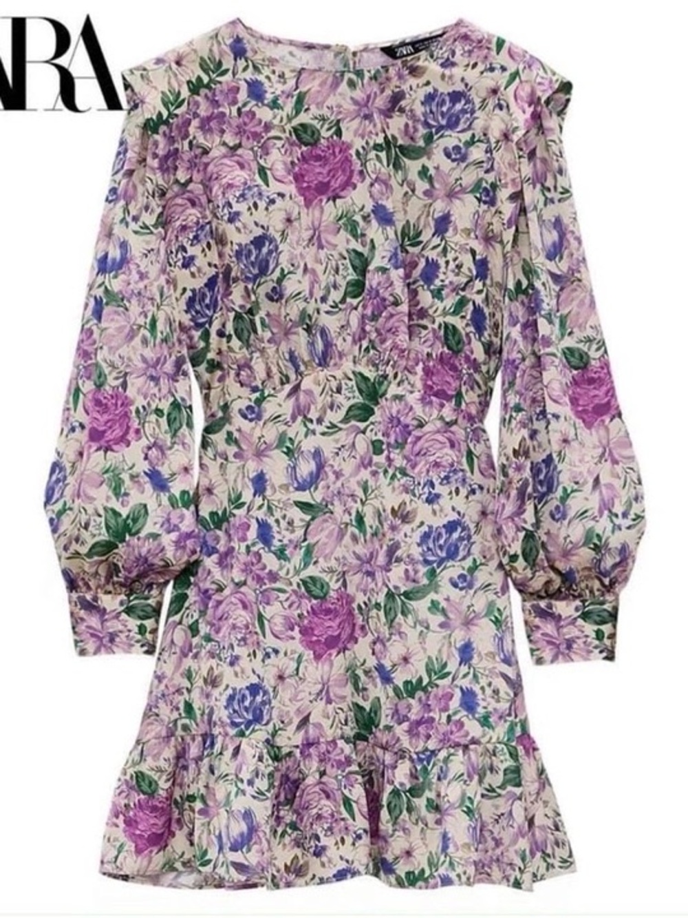 Floral Long Sleeve Dress - Picture 2 of 6